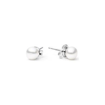 NUBIS® stříbrné perlové bílé přírodní perly NBP001-6W