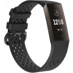 Mobilly řemínek pro Fitbit Charge 3/4, velikost S, silikonový, černý 80 DSC3-03-00F – Zbozi.Blesk.cz