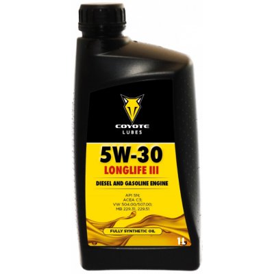 Coyote Lubes Longlife III 5W-30 1 l – Zbozi.Blesk.cz