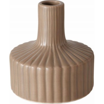 Boltze Pruhovaná váza LIBELLY, 11 cm, nude barva – Hledejceny.cz