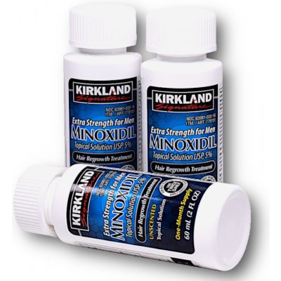 Kirkland Minoxidil 5% 3 měsíční kúra proti vypadávání vlasů 3x 60 ml – Zboží Mobilmania