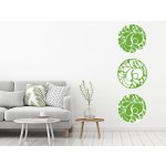 Nalepte.cz Okrasné kruhy samolepky na zeď 3 ks kruh každý 30 x 30 cm – Zboží Dáma