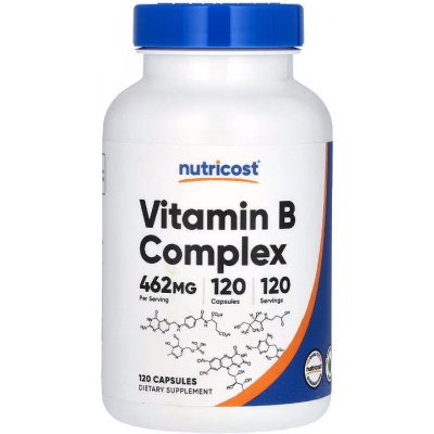 Nutricost Vitamin B Complex 120 kapslí – Hledejceny.cz