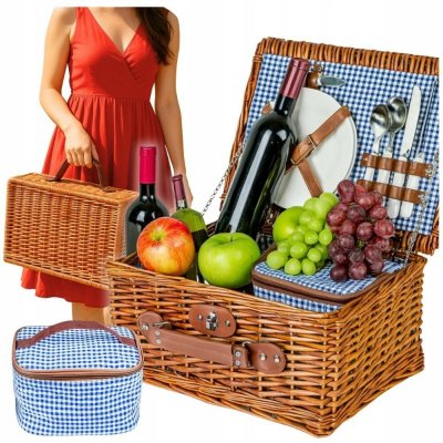 Bestent Piknikový proutěný koš Central park Brown pro 2 osoby – Zboží Mobilmania