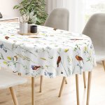 Goldea oválný ubrus bavlna plátno život v přírodě 140x240 cm – Sleviste.cz