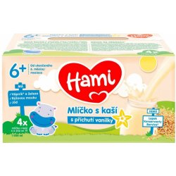 Hami Mlíčko s kaší s příchutí vanilky 4 x 250ml