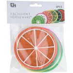 Excellent Houseware Tácky pod nápoj EH 9cm Set 6ks ovoce – Zboží Dáma