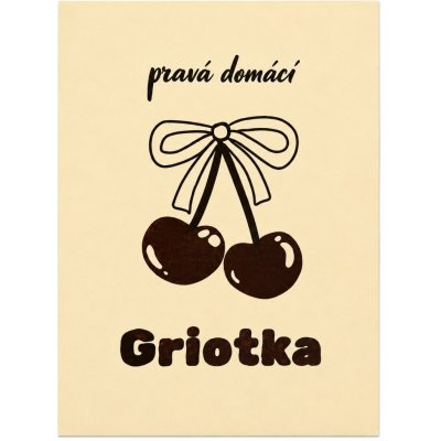 Etiketa samolepící Griotka – Zboží Mobilmania