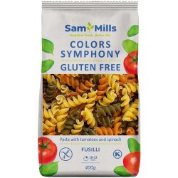 Sam Mills Fusilli těstoviny tříbarevné z rajčat a špenátu bez lepku 400 g