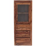 indickynabytek.cz - Vitrína Tina 60x150x45 z masivu palisandr / sheesham – Zboží Mobilmania