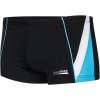 Koupací šortky, boardshorts Aqua Speed plavecké šortky Diego Black/Blue/White Pattern