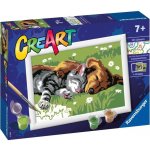 CreArt Spící pes a kočka – Zboží Dáma