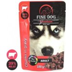 Fine Dog kapsička Adult hovězí v omáčce 100 g – Zboží Dáma