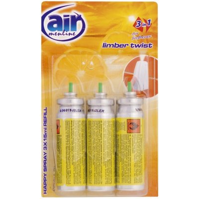 Air menline osvěžovač refill Limber twist náhradní náplň 3 x 15 ml