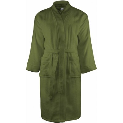 The One Towelling klasický župan T1-B Olive Green – Zboží Dáma