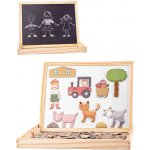 Woody Dětská oboustranná magnetická tabulka se zvířátky – Zbozi.Blesk.cz