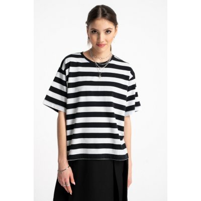 Reporter Young pruhované tričko černobílé – Zboží Dáma Reporter Young pruhované tričko černobílé – Zboží Dáma