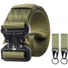 Army a lovecký pásek a kšanda Pásek AG Premium Tactical s hliníkovou přezkou khaki zelený