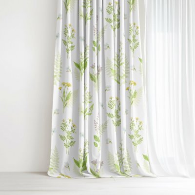 Goldea dekorační závěs luca - lesní kvítí 280x150 cm – Hledejceny.cz
