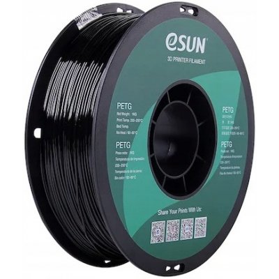 eSun PETG 1,75 mm 1000 g černá – Zboží Živě