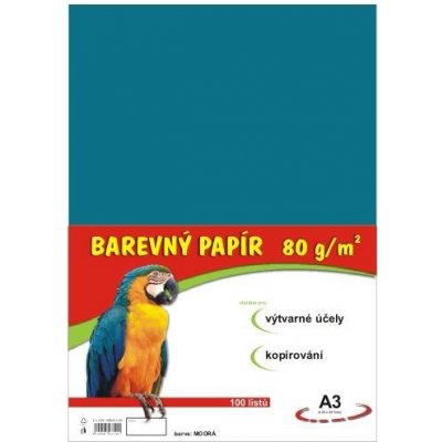 Papír barevný A3 80 g tmavý modrý – Sleviste.cz