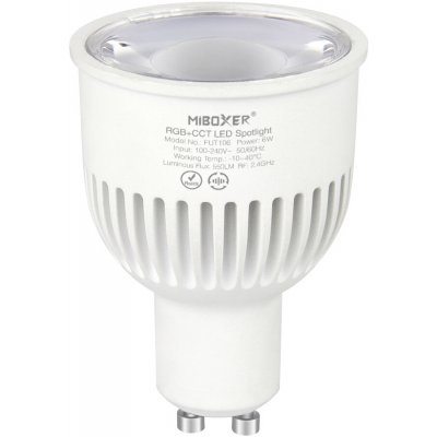 LED Solution Mi-Light MiBoxer RF LED žárovka RGB+CCT 6W GU10 FUT106 – Hledejceny.cz