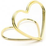 Stojánky na jmenovky - srdce - zlatá metal (10 ks/bal) – Sleviste.cz