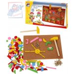 Woody deska s pribíjacími tvary růžová 91101 – Zbozi.Blesk.cz