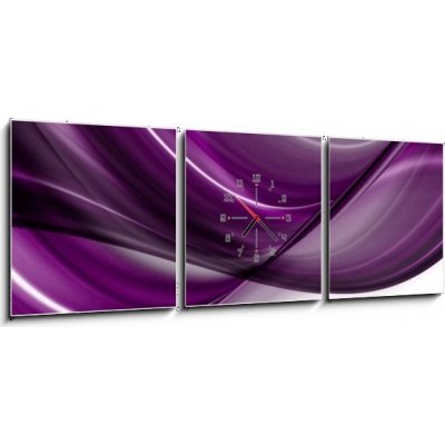 Obraz s hodinami 3D třídílný - 150 x 50 cm - abstract elegant background design with space for your text abstraktní elegantní design pozadí s prostorem pro váš text – Zbozi.Blesk.cz