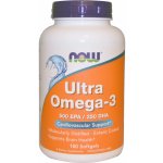 Now Foods Ultra Omega-3 Rybí olej 500 EPA + 250 DHA x 180 softgel kapslí – Zbozi.Blesk.cz