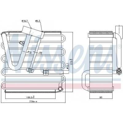 Výparník, klimatizace NISSENS 92022 – Zbozi.Blesk.cz