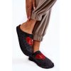 Dámské bačkory a domácí obuv Big Star Shoes domácí pantofle KK276019 černá a červená