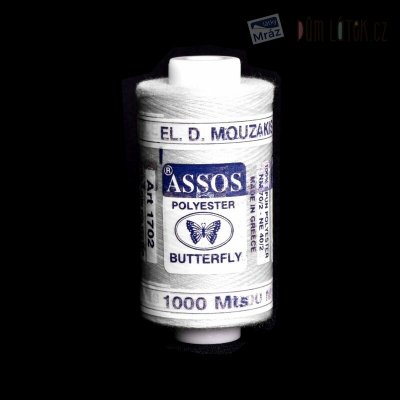 Polyesterová nit bílá 1000 m – Zboží Mobilmania