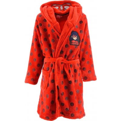 SunCity Dětský / chlapecký coral fleece župan s kapucí Tlapková patrola - Paw Patrol - motiv Marshall Červená – Sleviste.cz