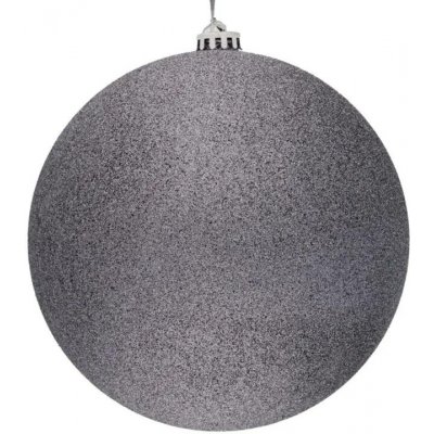 DECOLED Velká vánoční ozdoba šedá glitter 30 cm plastová koule – Hledejceny.cz