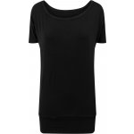 Build Your Brand Lehké prodloužené dámské tričko s krátkým rukávem Černá – Zbozi.Blesk.cz