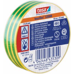 Tesa 53988 Elektroizolační páska 19 mm x 25 m žlutozelená