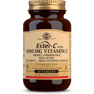 Solgar Vitamins Ester-C Plus 1000 mg vitamín C 30 tablet – Hledejceny.cz