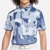 Pánské Tričko Nike pánská polokošile Golf Dri-Fit TOUR POLO CAMO GRID modro bílá