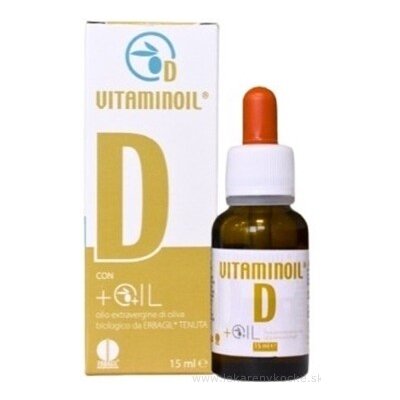 Vitaminoil D vitamín D3 kapky 15 ml – Hledejceny.cz