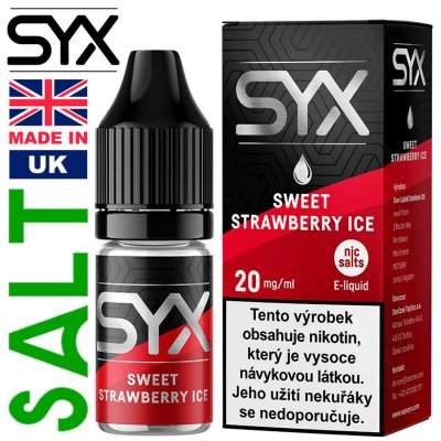 SYX Sweet Strawberry Ice 10 ml 20 mg – Zboží Mobilmania