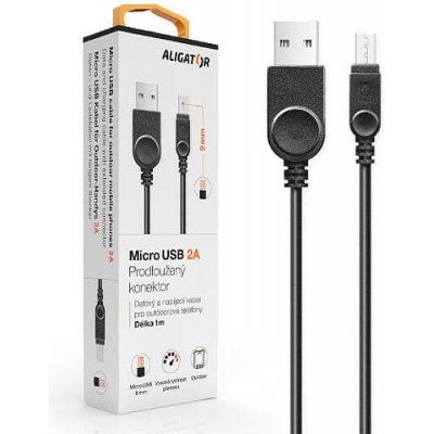 Aligator DAKAMUOUT Datový, micro USB, 2A, 1m, černý – Sleviste.cz