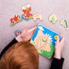 Dřevěná hračka Bigjigs Toys vkládací puzzle životní cykly motýla