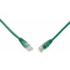 síťový kabel Solarix 28350109 patch, CAT5E, UTP, PVC, 1m, zelený