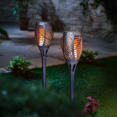 Weltbild LED Pochodeň Flame stříbrná 2 ks – Hledejceny.cz