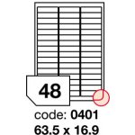 Rayfilm R0100.0401A samolepící 63,5x16,9mm bílé 100 listů – Zboží Dáma