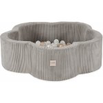 Plush Nest suchý bazén Květinová zóna prémiový béžový manšestr 95 x 30 cm + 200 míčků – Sleviste.cz