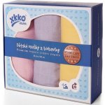 Kikko tetra osušky z biobavlny XKKO Organic 90x100cm Staré časy PastelsPro Holky (3ks) – Zboží Dáma