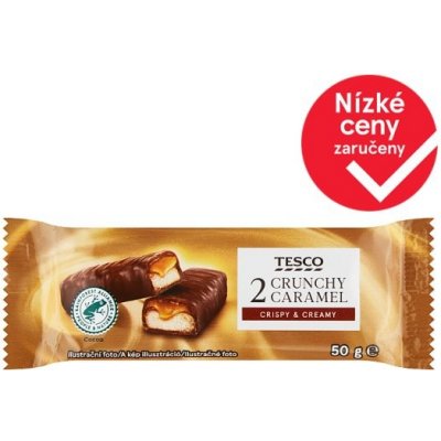 Tesco Sušenka s karamelem obalená v mléčné čokoládě 50 g – Hledejceny.cz