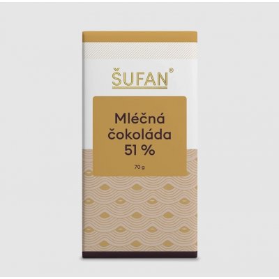 Šufan Mléčná čokoláda 51% 70 g – Zbozi.Blesk.cz